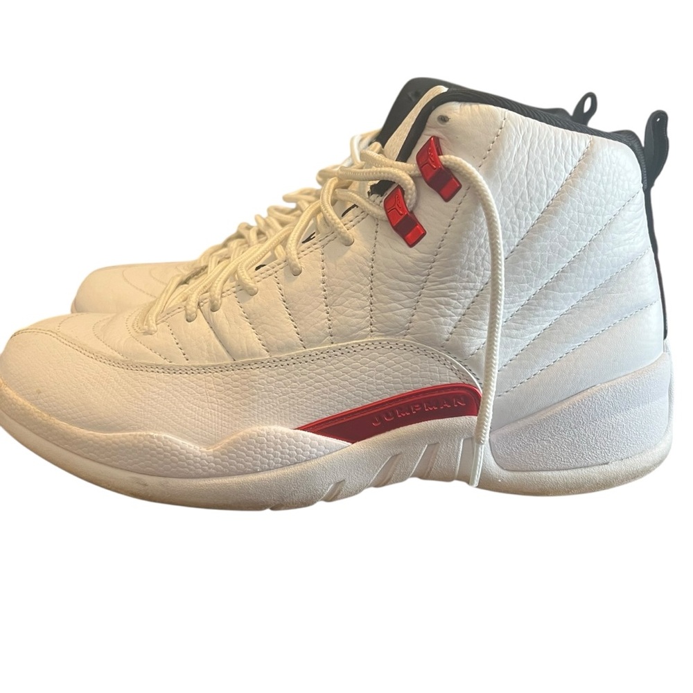 Air Jordan 12 Retro Twist White/Black/University Red Shoes Mens 10.5 CT8013-106